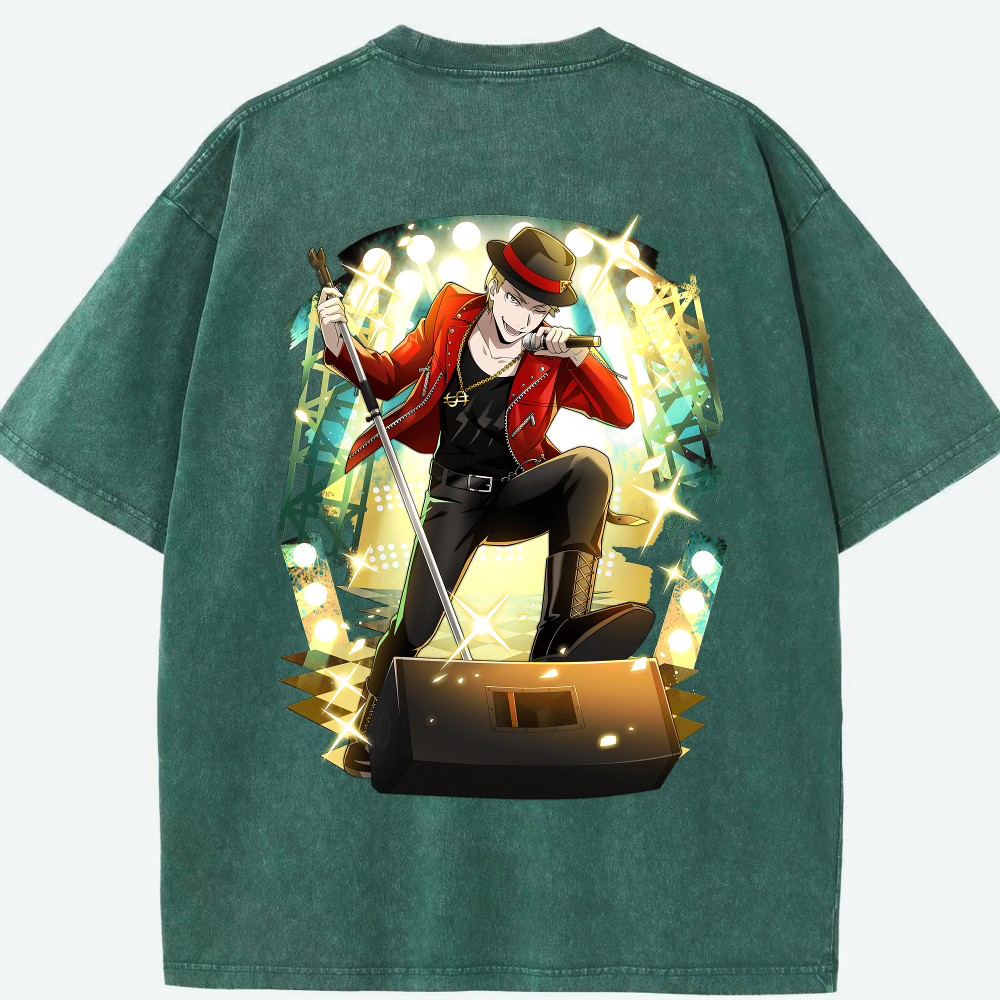 （画像用） 文豪ストレイドッグス Bungo Stray Dogs 綿100% ヴィンテージ風 半袖Tシャツ（背面プリント）